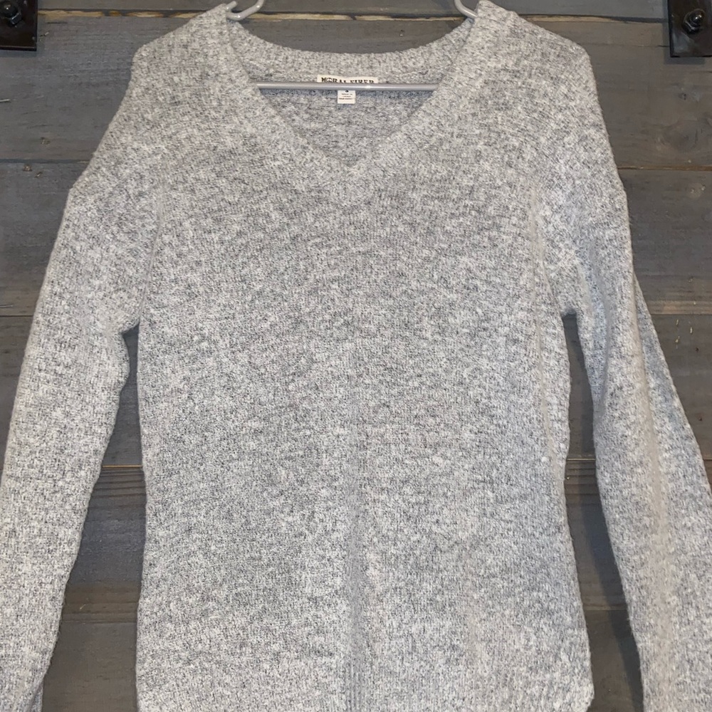 Gray V-Neck Sweater — Super Cozy, I just have too many gray sweaters!